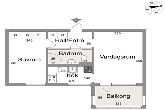 Bostadsrätt i Kvarnbergsplan, Huddinge, Stockholm, Runvägen 10