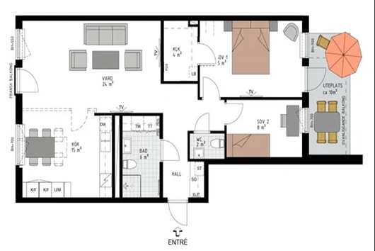 Bostadsrätt i Bromma - Annedal - Mariehäll, Stockholm, Masugnsvägen 60