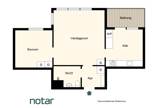 Bostadsrätt i Rudviken, Solna, Stockholm, Regnstigen 14