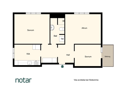 Bostadsrätt i Centrala Sundbyberg, Stockholm, Duvgränd 5A