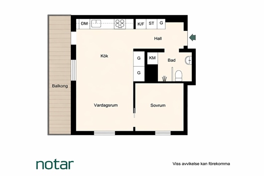 Bostadsrätt i Centrala Sundbyberg, Stockholm, Vintergatan 2D
