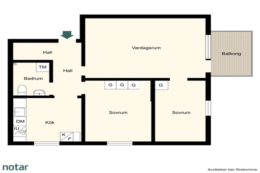 Bostadsrätt i Centrala Sundbyberg, Stockholm, Tulegatan 74
