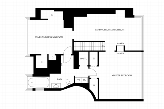 Bostadsrätt i Östermalm, Stockholm, Brahegatan 12, penthouse