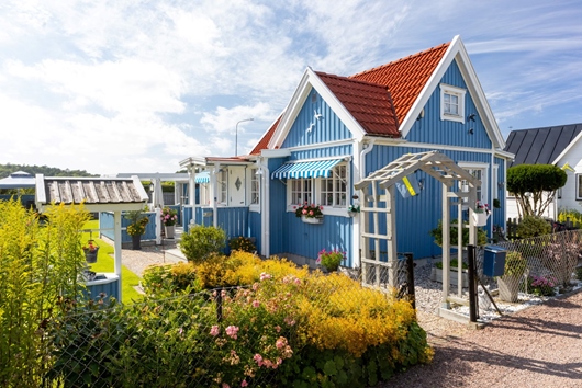 Fritidshus i Välenkolonin nedre området, Askim, Göteborg, Västra Götaland, Skogsviolgången 193