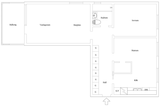 Bostadsrätt i Limhamn, Malmö, Skåne, Hyllie Kyrkoväg 53 A