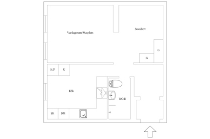 Bostadsrätt i Lund - Centrum, Skåne, Tullgatan 8A