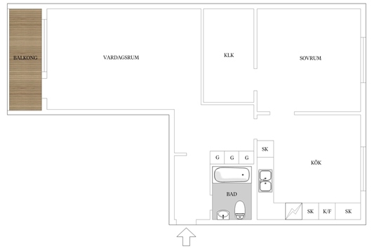 Bostadsrätt i Linero, Lund, Skåne, Runslingan 6C