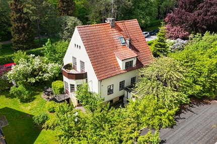 Villa i Professorsstaden, Lund, Skåne, Olshögsvägen 10B