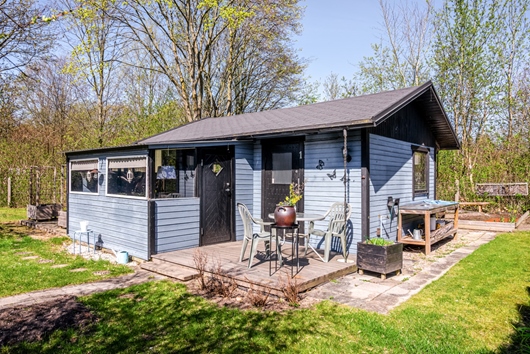 Fritidshus i Oscarshem, Lund, Skåne, Kolonistuga (nr 1) på Oskarshe