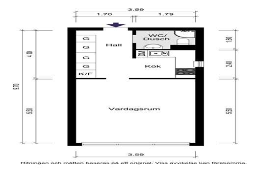 Bostadsrätt i Kärrdal, Sollentuna, Sjöberg, Stockholm, Lomvägen 605