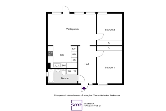 Bostadsrätt i Bro/Finnsta Gård, Stockholm, Upplandsbro, Liljestigen 27