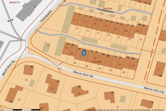 Radhus i Bromsten, Spånga, Stockholm, Torpstugegränd 2D