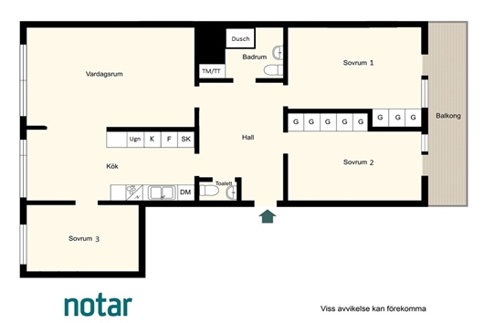 Bostadsrätt i Hagalund, Solna, Stockholm, Hagalundsgatan 14, vån 4