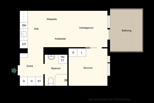 Bostadsrätt i Huvudsta - Ingenting, Solna, Stockholm, Arvid Tydéns allé 4