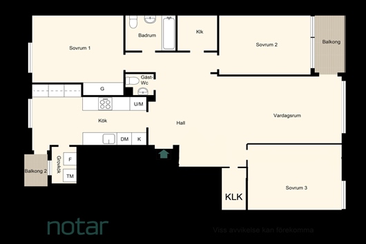 Bostadsrätt i Västra Skogen, Solna, Stockholm, Kristinelundsvägen 26