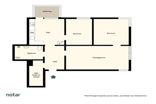 Bostadsrätt i Huvudsta, Solna, Stockholm, Storgatan 54