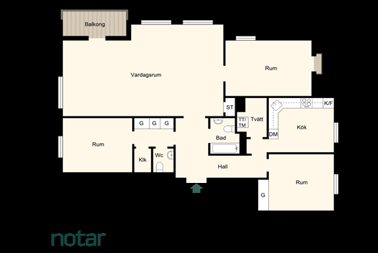 Bostadsrätt i Huvudsta, Solna, Stockholm, Bygatan 27