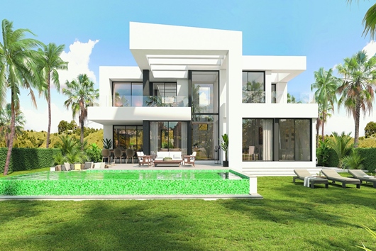 Villa i Costa del Sol, Andalusien, Malagacosta del sol, El Limonar, Málaga