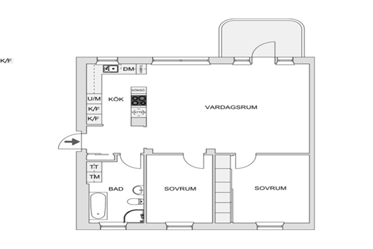 Bostadsrätt i Eriksberg, Göteborg, Västra Götaland, Sörhallstorget 27