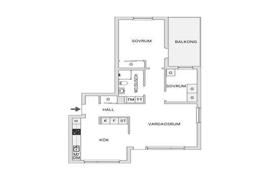 Bostadsrätt i Centrala Hisingen Hildedal, Göteborg, Västra Götaland, Fruktträdsgatan 2