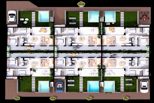 Ägarlägenhet i San Pedro del Pinatar, Unknown, Castillala mancha, Alma Bungalows - San Pedro del