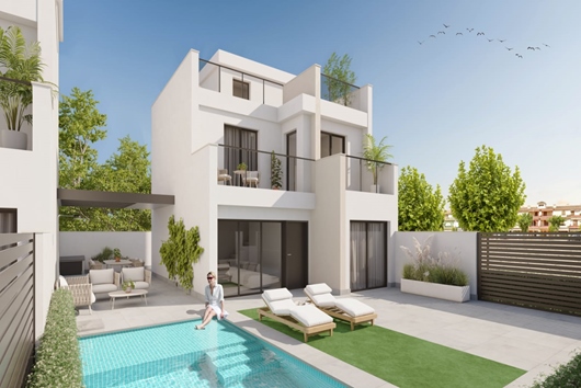 Villa i Los Alcázares, Los alcazares, Region de murcia, Campo de cartagena y mar menor, L.A Beach villas - Los Alcázar