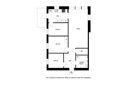 Bostadsrätt i Grubbe, UMEÅ, Umeå, Västerbotten, Kyrkhamnsvägen 38