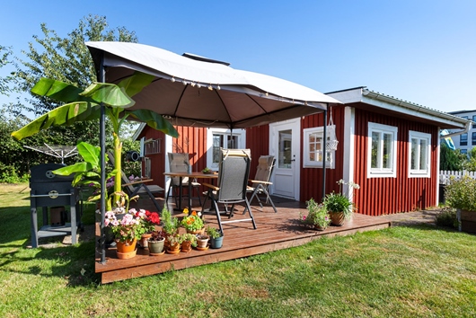 Fritidshus i Maria Park, Helsingborg, Skåne, Solrosgången nr 141