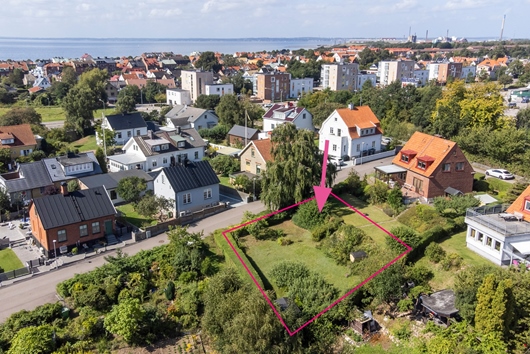 Tomt i Råå, Helsingborg, Skåne, Vassgatan 3