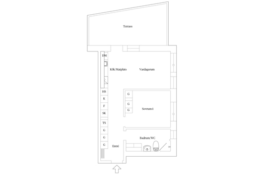 Bostadsrätt i Pålsjö, Helsingborg, Skåne, Senderödsvägen 25