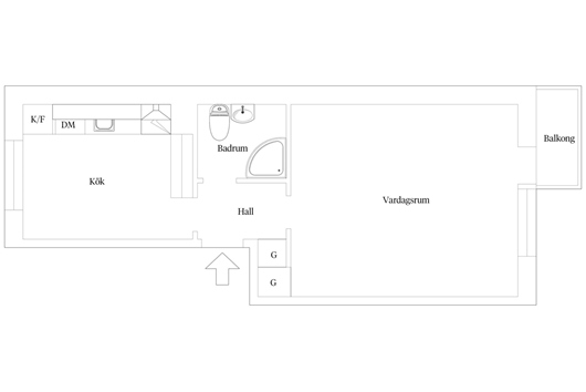Bostadsrätt i Eneborg, Helsingborg, Skåne, Visitörsgatan 4