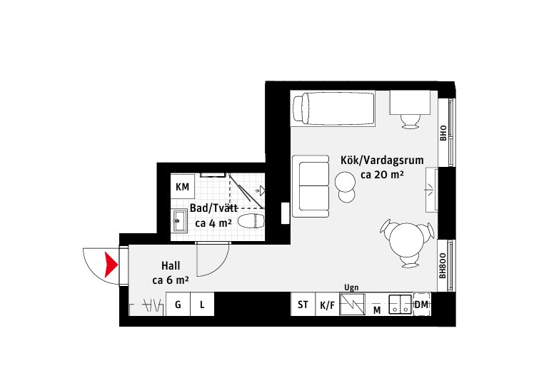Bostadsrätt i Miatorp, Helsingborg, Skåne, Triangelgatan 6