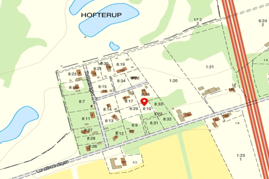 Tomt i Hofterup, Skåne, Kävlinge, Lundåkravägen 8:10 (Tomt C)