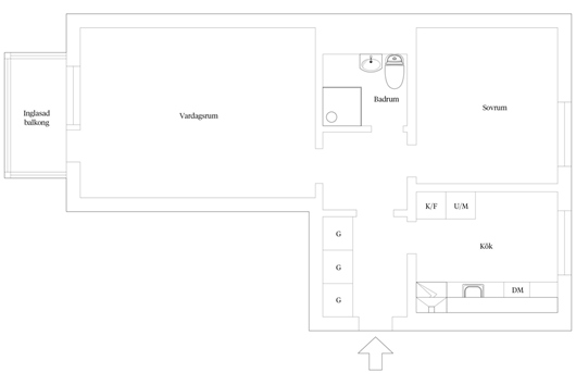 Bostadsrätt i Väster, Lund, Skåne, Åldermansgatan 5C