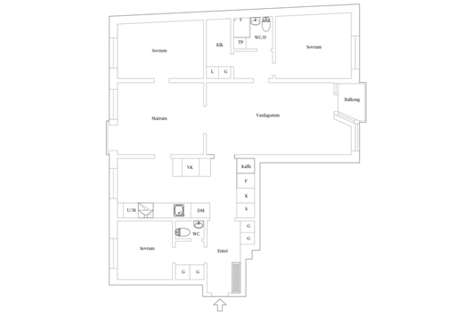 Bostadsrätt i Lund - Centrum, Skåne, Bytaregatan 7