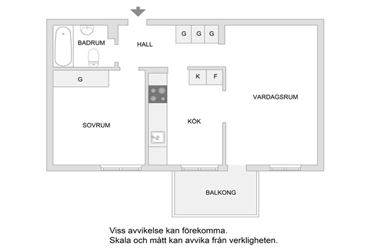 Bostadsrätt i Huvudsta, Solna, Stockholm, Bangatan 13