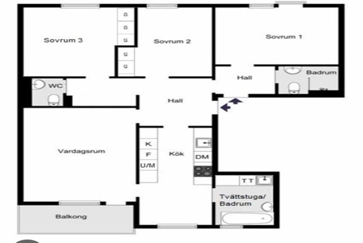 Bostadsrätt i Västra Skogen, Solna, Stockholm, Johan Enbergs väg 54