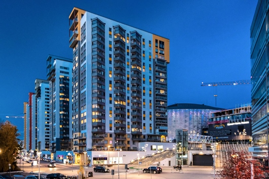 Bostadsrätt i Arenastaden, Solna, Stockholm, Evenemangsgatan 18
