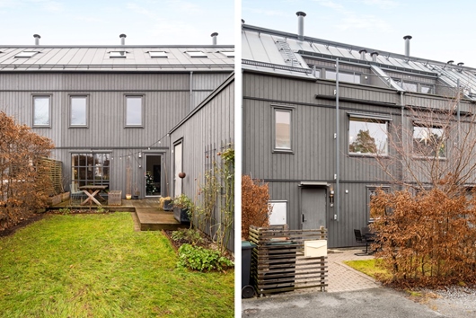 Radhus i Mörtnäs, Värmdö, Stockholm, Ängsblomsvägen 11