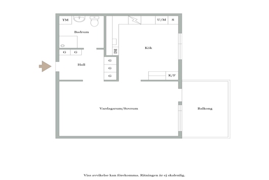 Bostadsrätt i Bohus, Ale kommun, Surte, Västra Götaland, Alkalievägen 19C