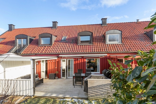 Radhus i Näset - Åkered, Västra Frölunda, Göteborg, Västra Götaland, Karmosingatan 38