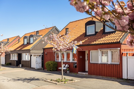 Radhus i Näset - Åkered, Västra Frölunda, Göteborg, Västra Götaland, Färgspelsgatan 90