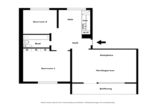 Bostadsrätt i Edsberg, Sollentuna, Stockholm, Kruthornsvägen 56B