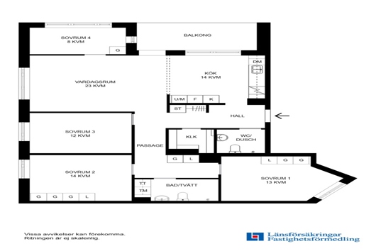 Bostadsrätt i Sollentuna Centrum, Stockholm, Bergsbovägen 16