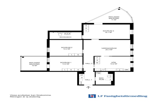 Bostadsrätt i Tureberg, Sollentuna, Stockholm, Engelbrekts väg 20