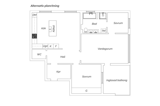 Bostadsrätt i Bergshamra, Solna, Stockholm, Ripstigen 2