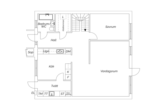 Radhus i Högalid, Trelleborg, Skåne, Högalids mittgränd 8