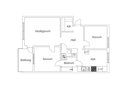 Bostadsrätt i Edvinshem, Ystad, Skåne, Repslagaregatan 14E