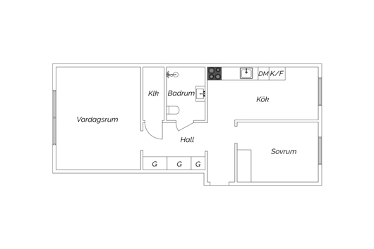 Bostadsrätt i Skurup, Skåne, Prästgatan 10A