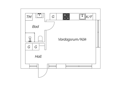 Bostadsrätt i Centrum, Höllviken, Skåne, Vellinge, Norra Gyllenbergsvägen 1F